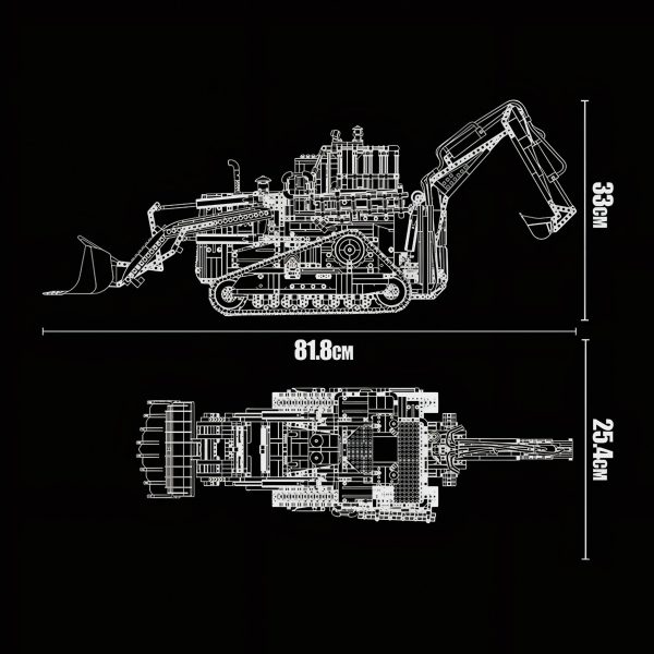 REMOTE CONTROLLED PNEUMATIC BACKHOE LOADER | 3960PCS - Image 6