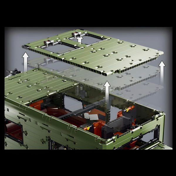 REMOTE CONTROLLED 6 WHEELED UNIMOG | 6690PCS - Image 8