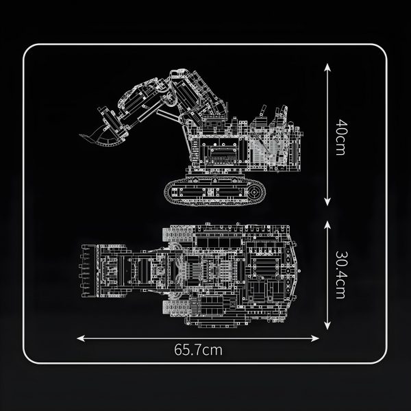 REMOTE CONTROLLED HEAVY DUTY EXCAVATOR | 4768PCS - Image 15