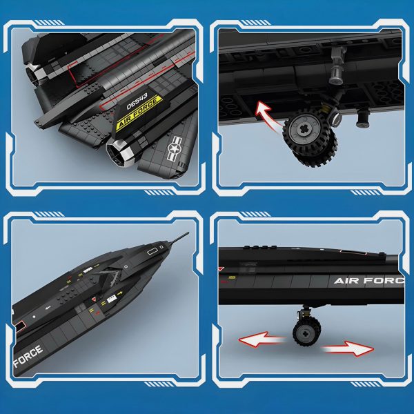 SR-71 BLACKBIRD | 1776PCS - Image 4