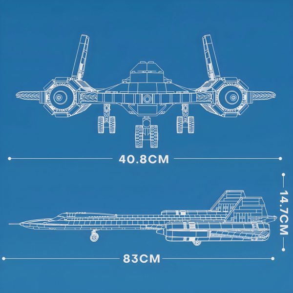 SR-71 BLACKBIRD | 1776PCS - Image 5
