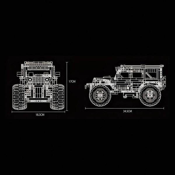 REMOTE CONTROLLED OVERSIZED OFF ROADER | 1289PCS - Image 6