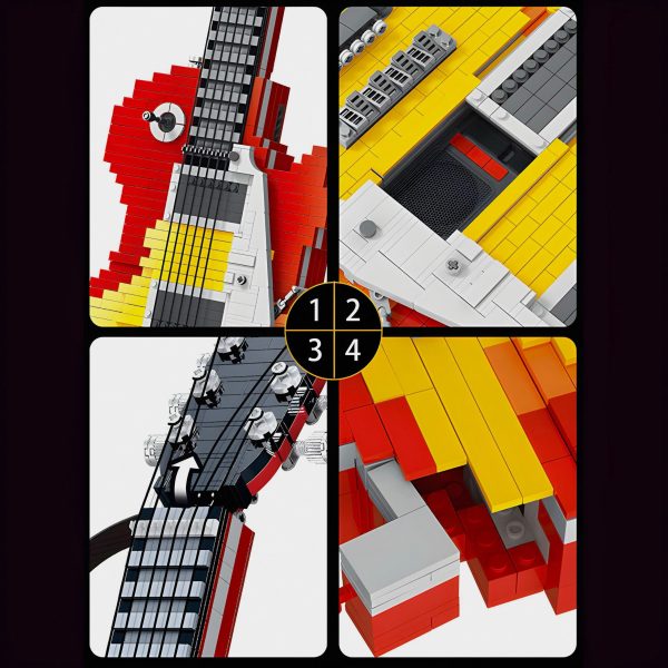 1:1 SCALE ELECTRIC GUITAR | 2502PCS - Image 3