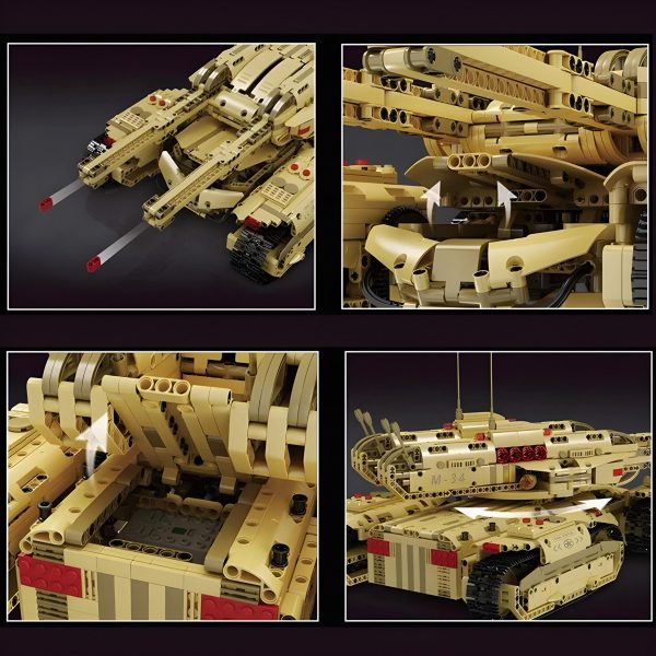 REMOTE CONTROLLED ARMY 4 TRACK TANK | 3294PCS - Image 4