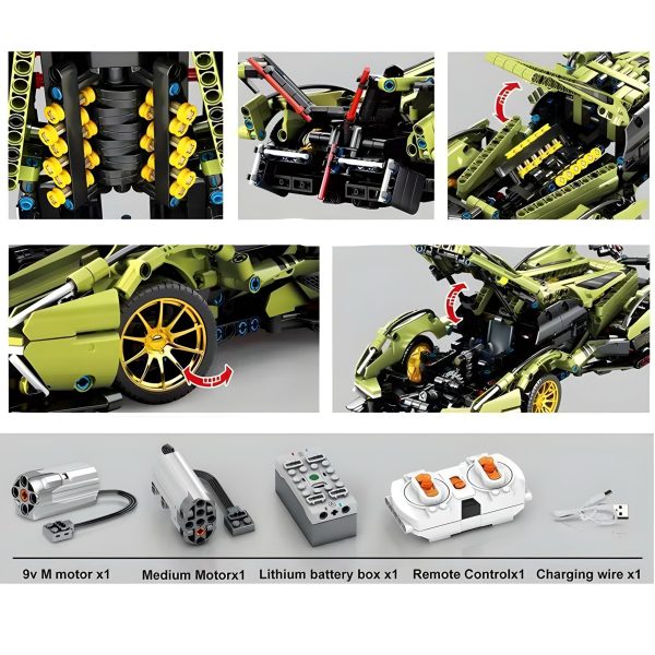 REMOTE CONTROLLED ITALIAN CONCEPT | 1039PCS - Image 2