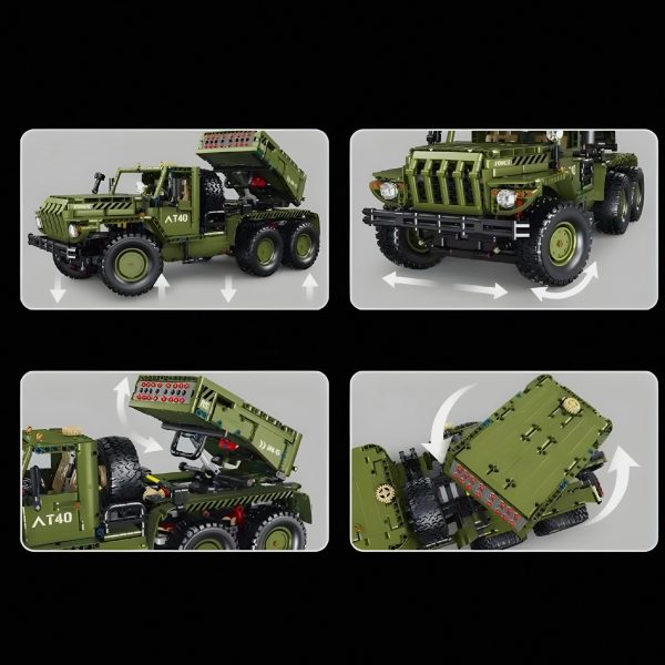 REMOTE CONTROLLED KATYUSHA ROCKET LAUNCHER | 2269PCS - Image 6