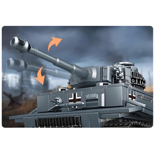 REMOTE CONTROLLED TIGER TANK | 802PCS - Image 3