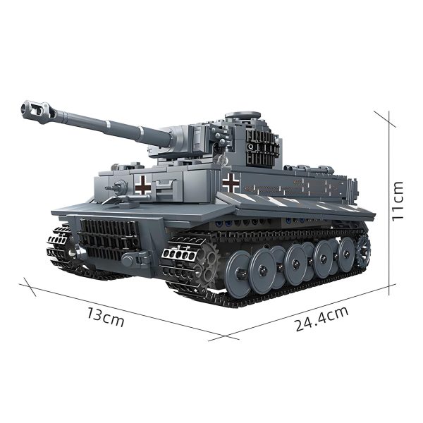 REMOTE CONTROLLED TIGER TANK | 802PCS - Image 6