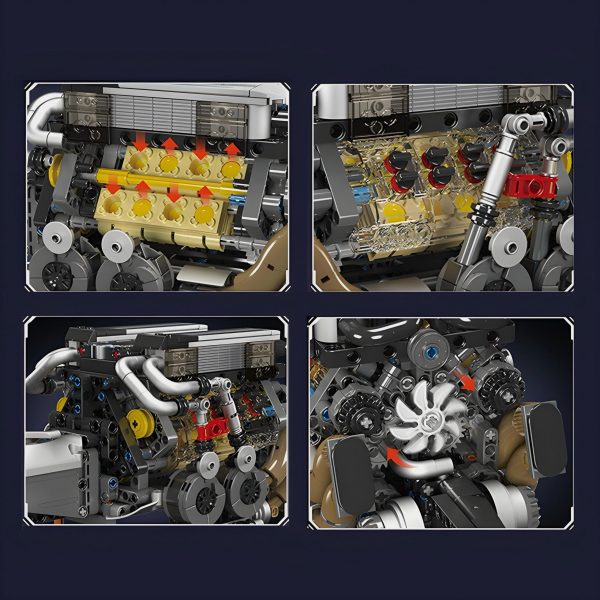MOTORISED W16 ENGINE | 957PCS - Image 4