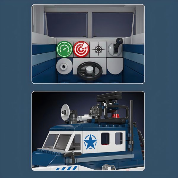 POLICE BOAT | 415PCS - Image 4