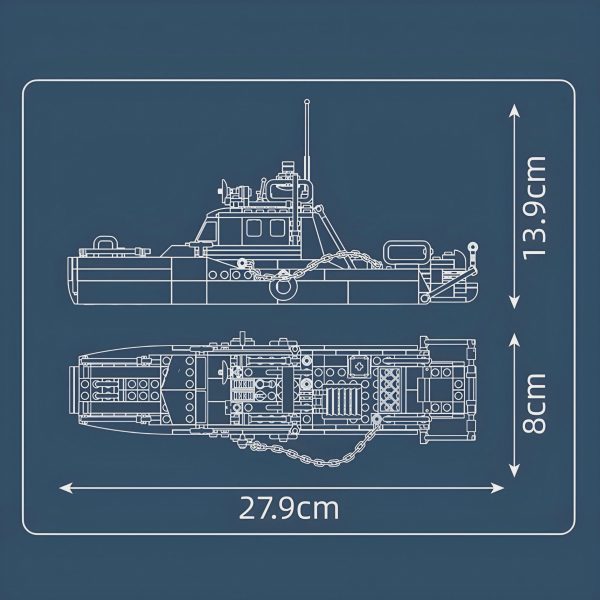 POLICE BOAT | 415PCS - Image 6