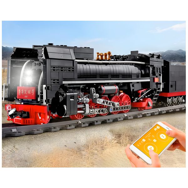 REMOTE CONTROLLED STEAM TRAIN | 1552PCS - Image 2