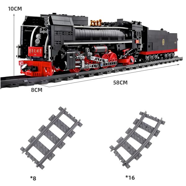 REMOTE CONTROLLED STEAM TRAIN | 1552PCS - Image 7