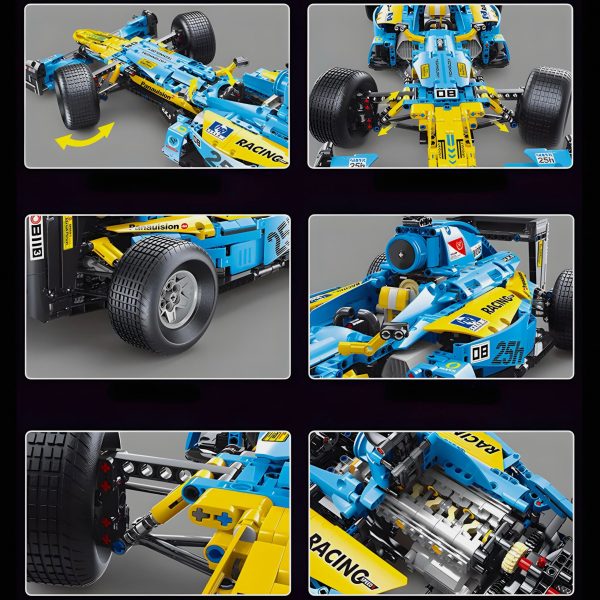REMOTE CONTROLLED SINGLE SEATER RACE CAR |  1698PCS - Image 3