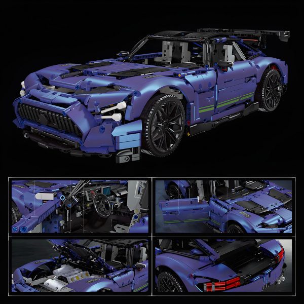 SATIN BLUE AMG GTR | 2887PCS - Image 4