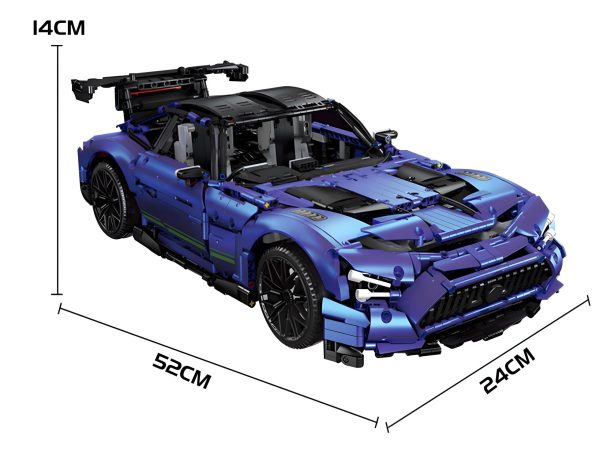 SATIN BLUE AMG GTR | 2887PCS - Image 5