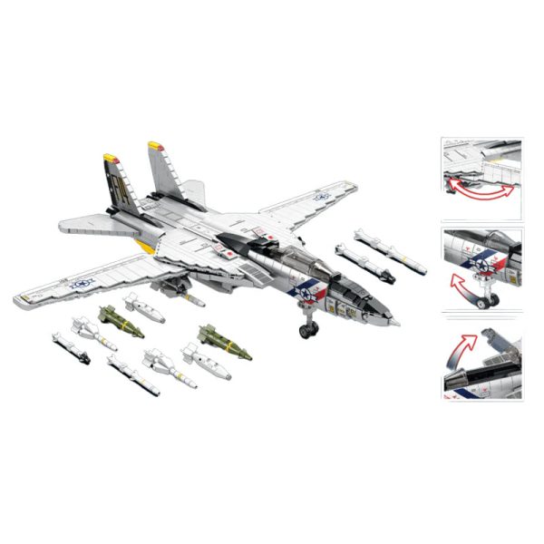 F14 TOMCAT | 1599PCS - Image 2