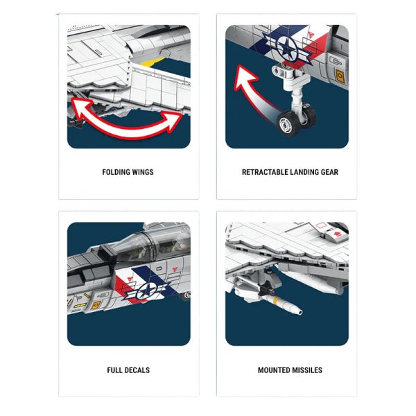 F14 TOMCAT | 1599PCS - Image 5