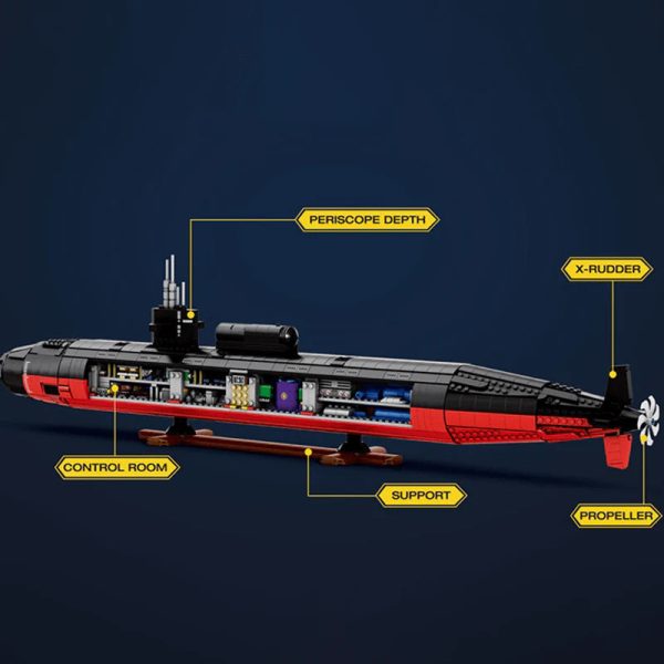 MILITARY LOS ANGELES-CLASS SSN SUBMARINE | 2987PCS - Image 5