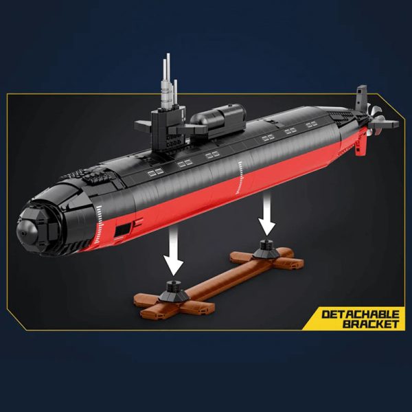MILITARY LOS ANGELES-CLASS SSN SUBMARINE | 2987PCS - Image 6