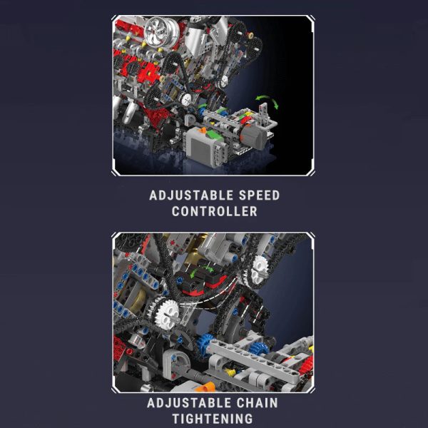 MOTORISED ITALIAN V8 ENGINE | 2717PCS - Image 6