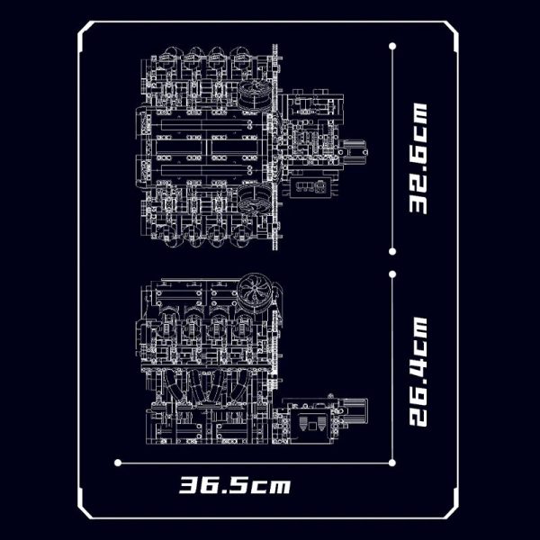 MOTORISED ITALIAN V8 ENGINE | 2717PCS - Image 8