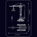 REMOTE CONTROLLED CITY BUILDING CRANE | 1730PCS