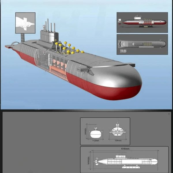 TYPE 9411 NUCLEAR SUBMARINE | 1104PCS - Image 3