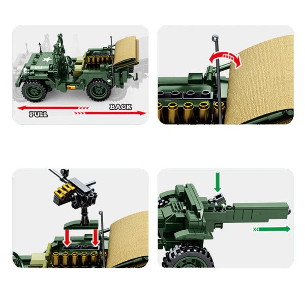 US ARMY JEEP | 807PCS - Image 2
