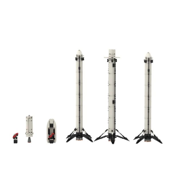 FALCON HEAVY ROCKET | 713PCS - Image 3
