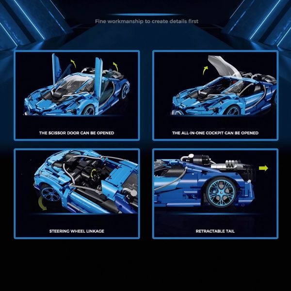 JET EDITION W16 HYPERCAR | 3686PCS - Image 4