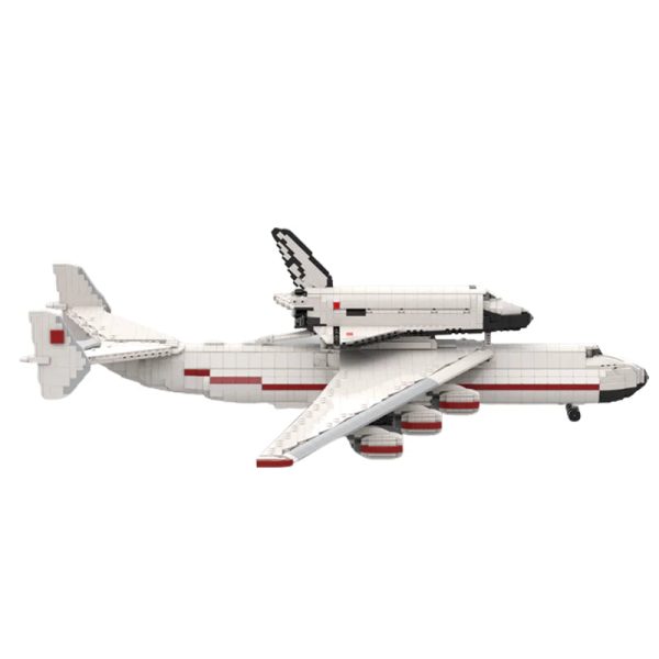 1:110 BURAN WITH ANTONOV AN-225 CARRIERPLANE | 4176PCS - Image 3