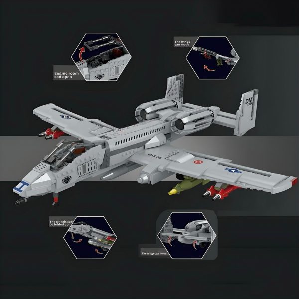 A-10 GROUND ATTACK AIRCRAFT | 1049PCS - Image 2