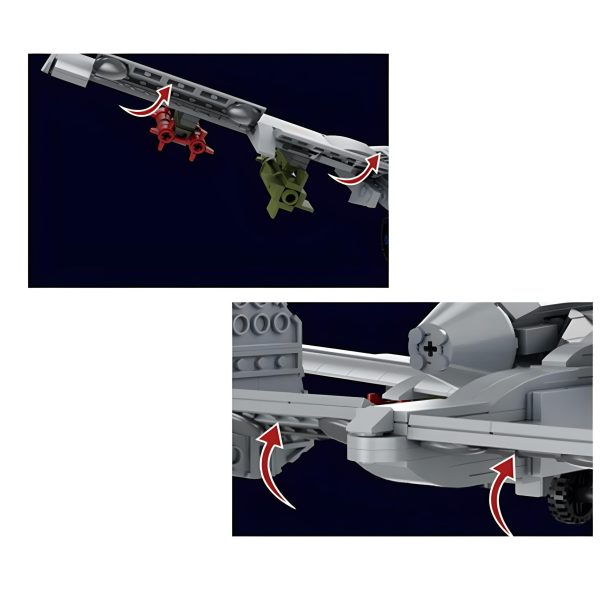 A-10 GROUND ATTACK AIRCRAFT | 1049PCS - Image 3