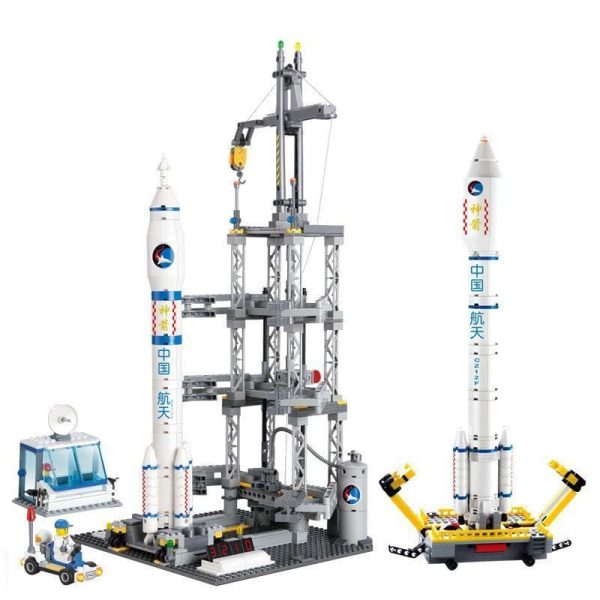 CZ-2F SPACE ROCKET LAUNCH STATION | 822PCS - Image 2