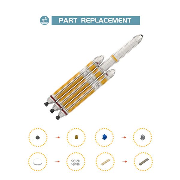 DELTA IV HEAVY WITH PARKER SOLAR PROBE | 1912PCS - Image 4