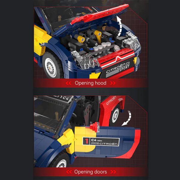 REMOTE CONTROLLED 2008 CITROEN C4 WRC | 1568PCS - Image 7