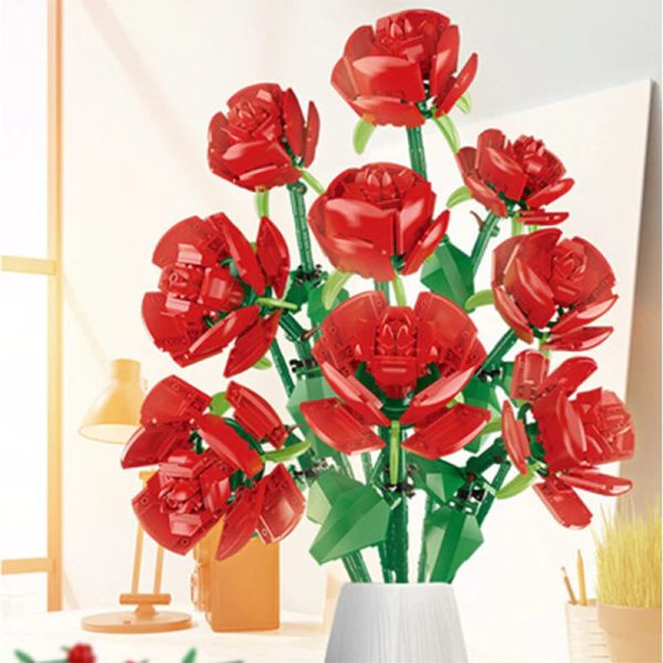 BOUQUET OF NINE RED ROSES | 568PCS - Image 2