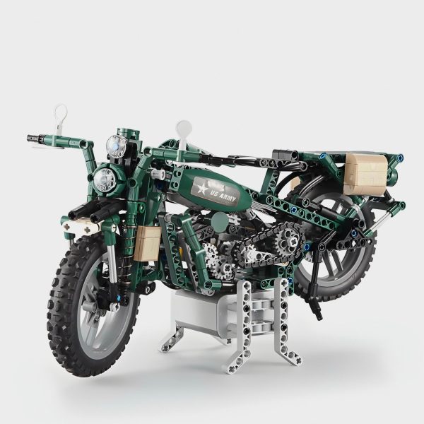 ELECTRIC WWII MOTORCYCLE | 550PCS - Image 4