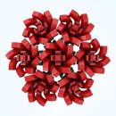 FLOWER BOUQUET WITH VASE | 443PCS
