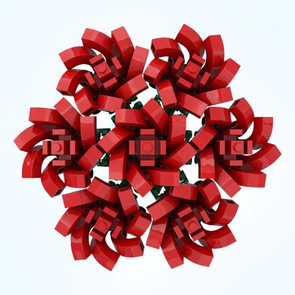FLOWER BOUQUET WITH VASE | 443PCS - Image 2