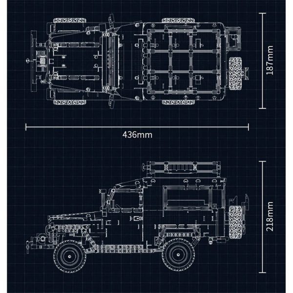 REMOTE CONTROLLED FJ40 LAND CRUISER | 2101PCS - Image 13