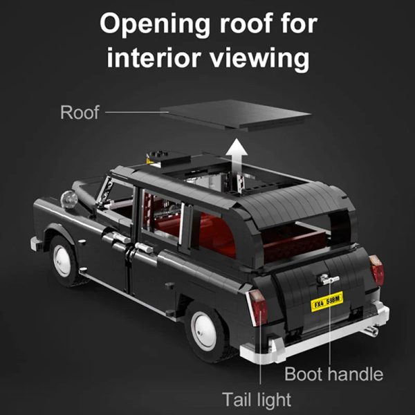 REMOTE CONTROLLED LONDON TAXI | 1870PCS - Image 3