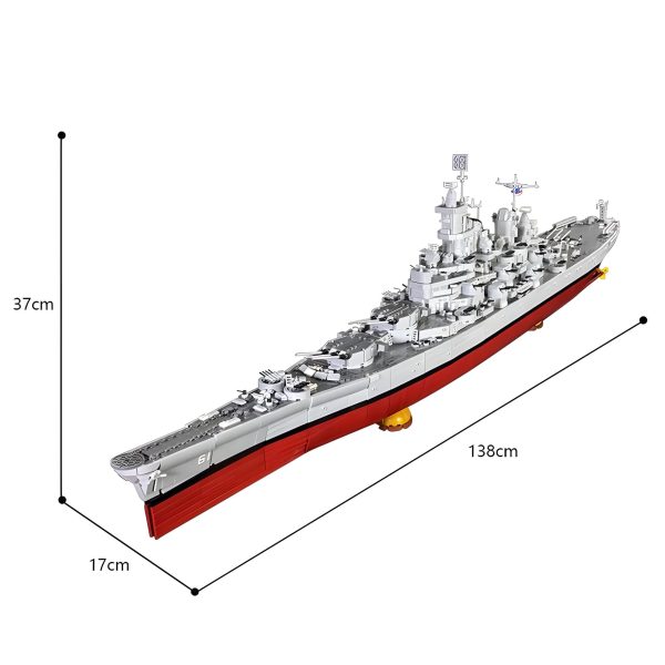USS IOWA BB-61 BATTLESHIPS | 8042PCS - Image 5