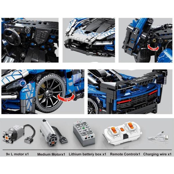 REMOTE CONTROLLED SENNA GTR | 1404PCS - Image 2