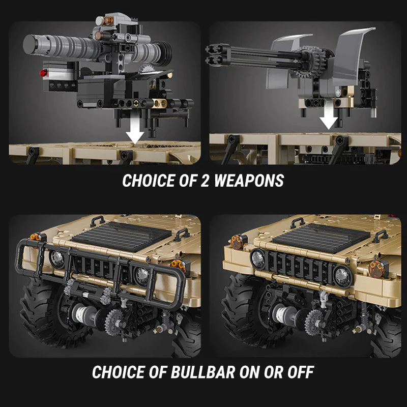 REMOTE CONTROLLED HUMVEE | 3934PCS - Image 18