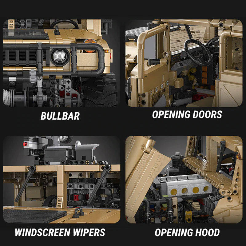 REMOTE CONTROLLED HUMVEE | 3934PCS - Image 4