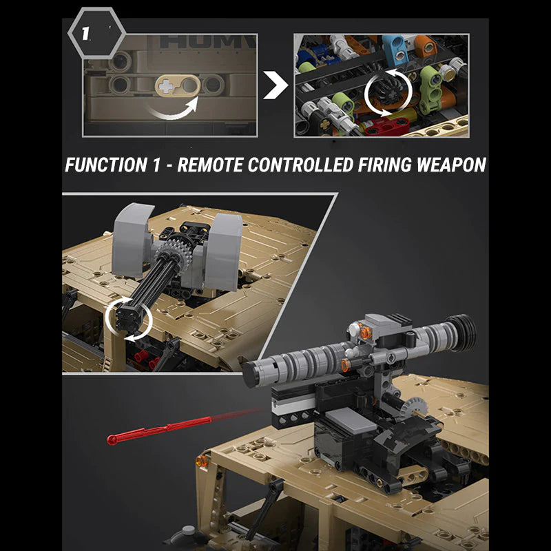 REMOTE CONTROLLED HUMVEE | 3934PCS - Image 6