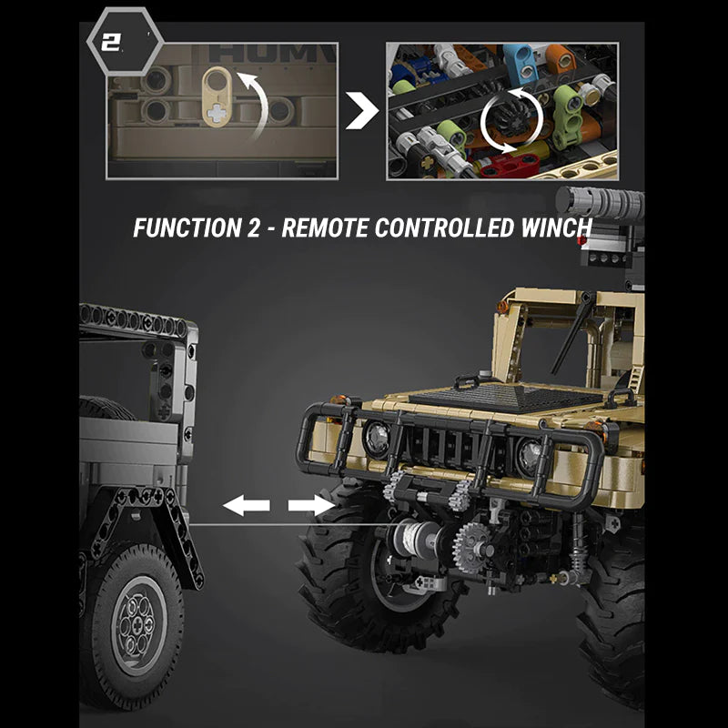 REMOTE CONTROLLED HUMVEE | 3934PCS - Image 7