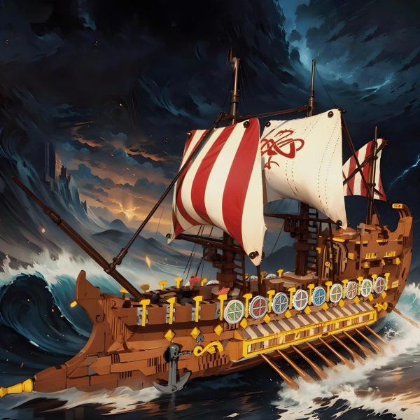ANCIENT VIKING WARSHIP | 2074PCS - Image 2